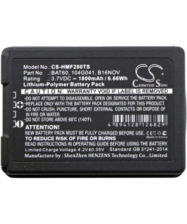 High-performance 3.7V BAT60 Replacement Battery for Clear-Com FreeSpeak II - 1800mAh | International Shipping Available - Buy Online on GoSupps.com