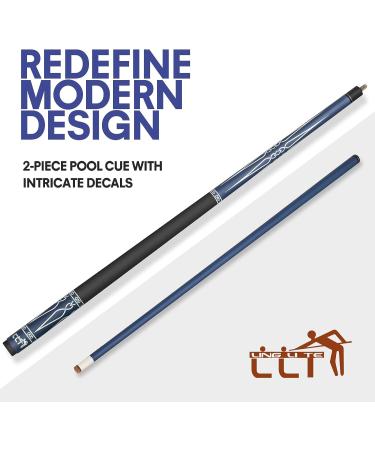 LING LI TE LLT 58-Inch Segmented Matte Glass Fiber Graphite Composite Billiard Cue - Blue 20oz - Buy Online on GoSupps.com