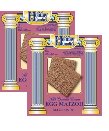 Passover Milk Chocolate Covered Egg Matzo, 7 oz, 2-Pack