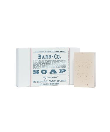 BARR-CO. Original Scent Bar Soap Gift Set Milky Scent with Oat Vanilla & Vetiver Shea Moisturizing Soap All-Natural Soap for Women & Men 6 oz Each (3 Soap Bars) Original 3 Bar Set