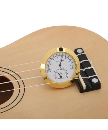 Thermohygrometer for Violin & Guitar - Gold Alloy Frame Accurate Temperature & Humidity Meter for Musical Instruments - Buy Online on GoSupps.com