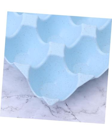LABRIMP Box Egg Container Food Storage Organizer Recyclable Egg Bins Egg Tray Egg Holder Egg Rack Household Blue 29*19CM - Buy Online on GoSupps.com