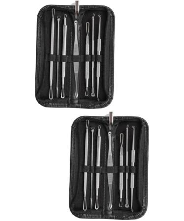 DRESSOOS 14 Pcs Blackhead Removal Tool Extractor Tools Comedone Extractor Blackhead Extractor Silver - Buy Online on GoSupps.com