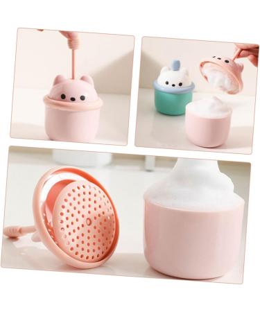 WOFASHPURET Facial Cleanser Foamer Rich Foam Maker Foaming Bottle Body Wash Abs Household Pink 6.80X6.50X6.50CM Pink - Buy Online on GoSupps.com