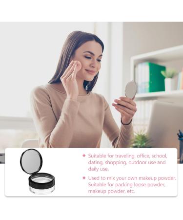 Powder Puff Containers with Lids Empty Powder Case Makeup Powder Cosmetic Case Travel Black - Buy Online on GoSupps.com