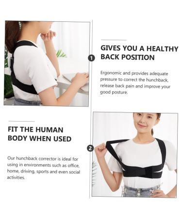 FOMIYES 2 Sets Shoulder Support Belt for Hump Posture Correction | Flexible Hunchback Posture Belt Improve Sitting Posture - International Shipping Available - Buy Online on GoSupps.com