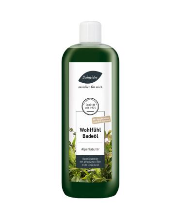 Saunabedarf Schneider - Wellness bath Alpine herbs with hay flower non-foaming promotes circulation and relaxes 1000ml