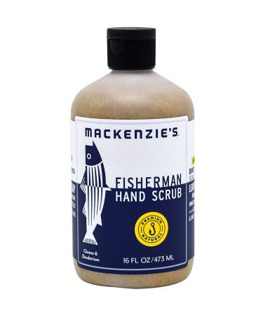 MacKenzie's Fisherman Hand Scrub - 16 Oz - Cleansing & Deodorizing Hand Cleaner - Gifts for Fisherman, Cooks & Gardeners