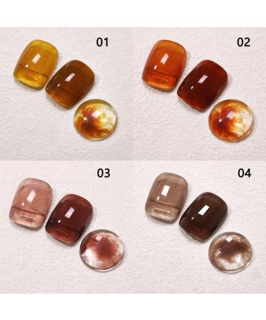 15ml Soak Off Milk Tea Caramel Gel Amber Gel Nail UV Gel Gel Nail Polish Semi Permanent Tortoiseshell Glass - (Color: 4) - Buy Online on GoSupps.com