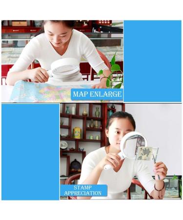Led Magnifiers Handheld 10x Old Man Reading Magnifying Glass with Uv Light Electronic Repair Stamp Identification Magnifying Mirror Good Times - Buy Online on GoSupps.com