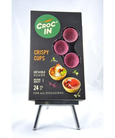Shop Croc'in Fuchsia Dough Bowl Set - 24 Artisan Vegan Bowls for Snacks & Appetizers - Perfect for Sweet Treats & Hearty Bites - International Shipping Available - Buy Online on GoSupps.com