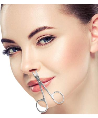 MSDADA 3 Pcs Facial Hair Scissors Set - Stainless Steel Trimmer for Men & Women | Beard, Mustache, Eyebrow, Nose Scissors for Small Detail Grooming - Buy Online on GoSupps.com