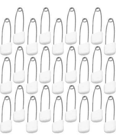 400 Pcs iplusmile Safety Pins for Toddlers and Newborns - Baby Diaper Pins with Plastic Locking Head - Toddler Bibs and Clothing Supplies - White Steel Pins 5.4x1cm (Pack of 4) - Buy Online on GoSupps.com