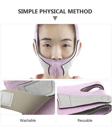 Beaupretty 1pc Up Shaper V- Double V Mask Facial Cheek Reusable Breathable Lose for Chin Lifting Slimming Weight -lifting Device Pain Slimmer Belt Reducer Women Band 56x11.5cm Violet - Buy Online on GoSupps.com