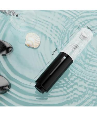 Derma Roller Microneedling Tool for Face & Beard - 0.25mm Black Microneedle Roller for Men & Women - Enhance Skin & Hair Growth - Buy Online on GoSupps.com