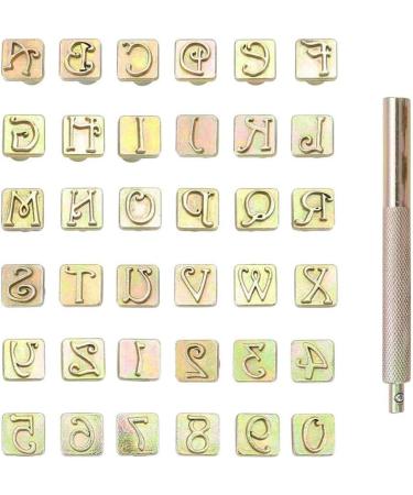37-Piece Leather Stamping Tool Set - 26 Capital Letters & 10 Numbers Metal Stamp Kit - 3/8inch Alphabet Stamp Tools for Leather Art Craft - Buy Online on GoSupps.com