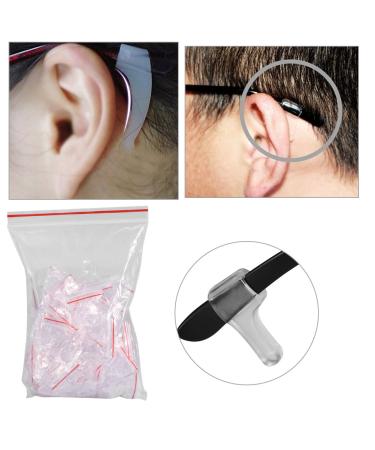 100 Pairs Eyeglass Ear Hooks - Elastic Comfort Ear Pads | Anti-Slip Temple Tip Holders - Essential Glasses Accessories - Buy Online on GoSupps.com