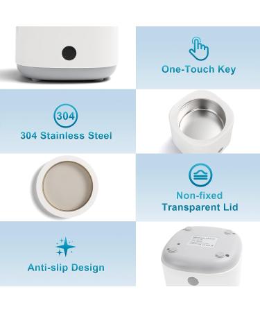 Portable Ultrasonic Cleaner 30W w/ 24 Cleaning Tablets - 5 Min to Clean Retainers, Mouth Guards, Dentures & Jewelry | 42kHz Upgrade - Buy Online on GoSupps.com
