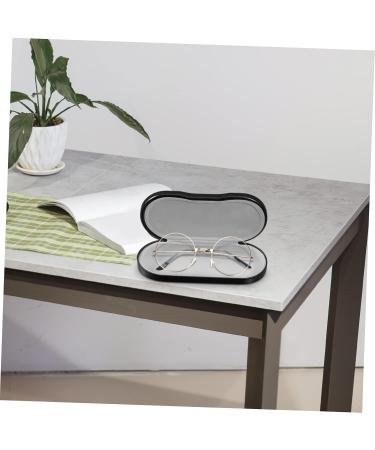 UTHCLO Double Layer Glasses Case - Portable Organizer Hard Glasses Holder Travel-Friendly Black PU Leather 16x7x5.5cm - Buy Online on GoSupps.com