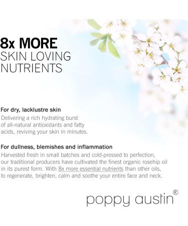 Buy Poppy Austin Rosehip Oil 2oz - Organic Rose Hip Oil for Face & Skin | Nourishing Rose Oil for Women - Buy Online on GoSupps.com