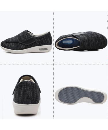 COITROZR Adjustable Diabetic Edema Shoes - X-Large Men's/Women's Slippers for Arthritis & Swollen Feet - 37EU Light Gray - Buy Online on GoSupps.com