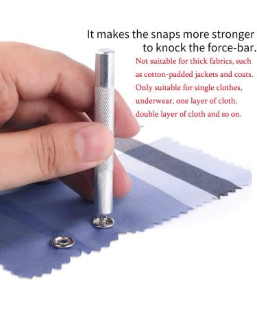 CHEPULA Craftsmanship DIY 200 Metal Snaps Buttons Set with Pliers Press Tool Kit - 10 Colors, 9.5mm, Hollow - Buy Online on GoSupps.com