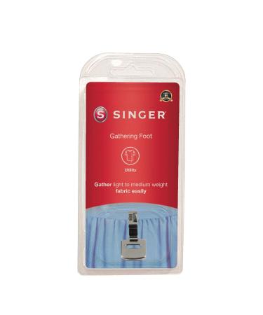 SINGER | Gathering Presser Foot for Low-Shank Sewing Machines, Simutaneously Trims & Hems Edges, Zig-Zag and Over-Edge Stitches - Sewing Made Easy - Buy Online on GoSupps.com