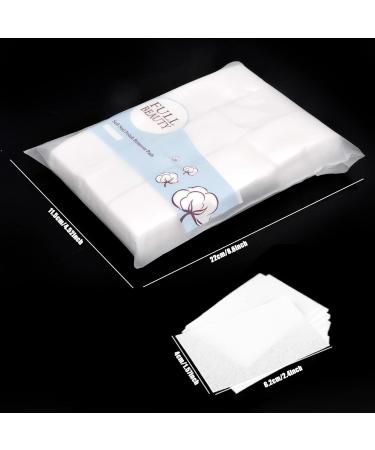  Azonelife Pack of 450 cotton nail pads nail wipes nail cleaning pads bristle-free pads for removing polish and gel perfect for professional and home use - Buy Online on GoSupps.com