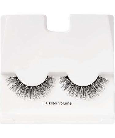 KISS Lash Couture LuXtensions Collection 1 Pair of Fake Lashes Russian Volume Light and Flexible Faux-Mink Eyelash with Super Slim Band includes Lash Glue - Buy Online on GoSupps.com