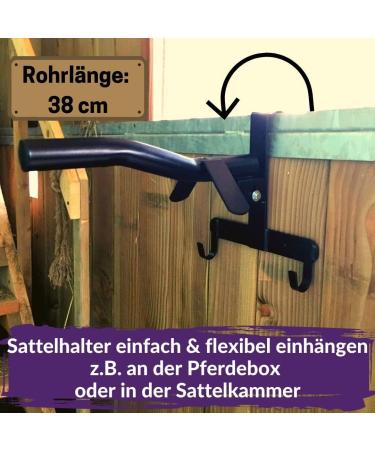 Foldable Black Saddle Holder - Portable & Easy to Hang Perfect for Horse Owners - Buy Online on GoSupps.com
