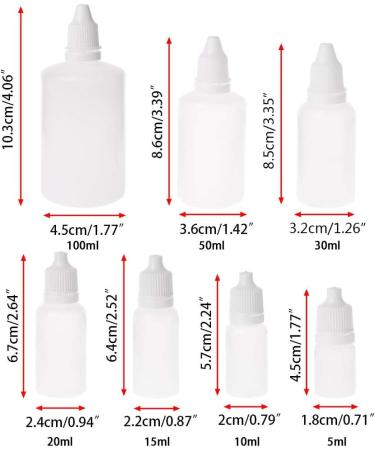 Buwei 5-100ml Empty Plastic Dropper Bottles - Ideal Eye Fluid Container for Precise Dispensing | International Shipping Available - Buy Online on GoSupps.com