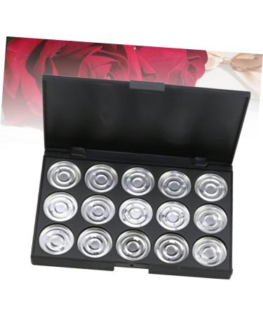 Healvian 15 Empty Cosmetic Case Cosmetic Cases for Traveling Eyeshadow Case Empty Makeup Eye Shadow Silver - Buy Online on GoSupps.com