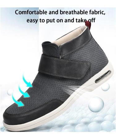 Women s Edema Shoes - Wide Fit Slip-On Sneakers for Diabetics & Swollen Feet | Lightweight Comfort Breathable Design - Size 12 Dark Gray - Buy Online on GoSupps.com