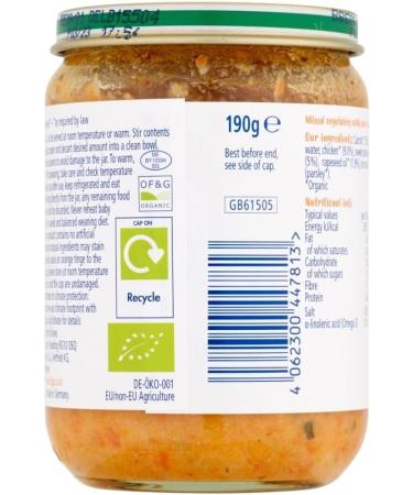 HiPP Organic Veg Sweet Potato and Chicken Baby Food Jar 7+ months, 6-Pack - 190g - Buy Online on GoSupps.com