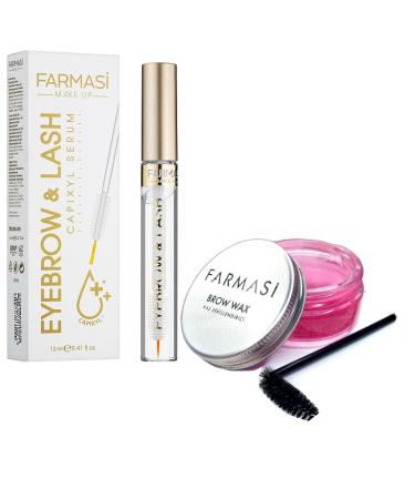 Farmasi Brow & Lash Nourishing Set: Styling Brow Wax & Growth-Boosting Serum