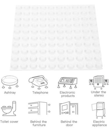 iplusmile 100pcs Visually Impaired Assist Patch Bumpers Utensils Kitchen Cabinets Furniture Clear Bumper Pads Assistive Devices for Blind Silica Gel White Round Silicone Pad - Buy Online on GoSupps.com
