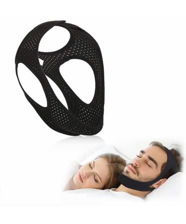 Anti snoring chin straps anti -snoring chin strap anti -table band snoring stopper anti snoring snoring solution for snoring reduction snore relief chin straps 2023 update black