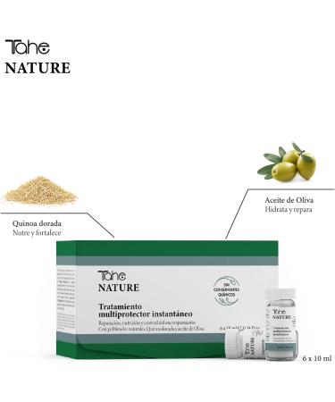 Tahe Nature Instant Multi-Protective Hair Treatment for Repair Nourishment and Frizz Control 6 x 10ml - Buy Online on GoSupps.com