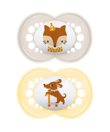 MAM Original Pacifier 6+ Months | Symmetrical Silicone (2 Pack) with Sterilization Box - Random Colors - Buy Online on GoSupps.com
