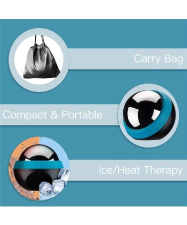 Mini Cold Massage Roller Ball - Stainless Steel Pain Relief Tool for Easy Relaxation | International Shipping Available - Buy Online on GoSupps.com