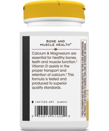 Nature's Way Calcium, Magnesium & Vitamin D Complex - 100 Capsules for Bone Health - Buy Online on GoSupps.com