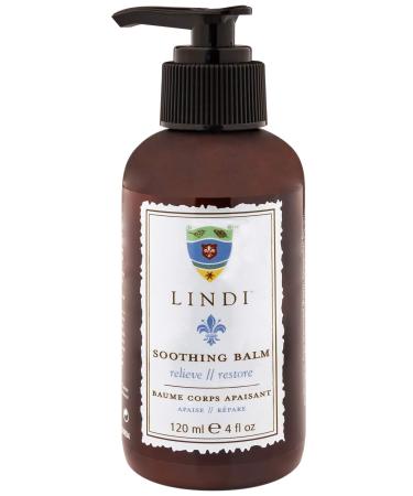 Lindi Skin Soothing Balm - Rich Emollient Lotion for Hands  Feet  and Extremely Dry Skin - Relieves Painful Effects of Radiation Burn & Chemo Rash - Dermatologist Tested Skin Care Product (4 fl oz)
