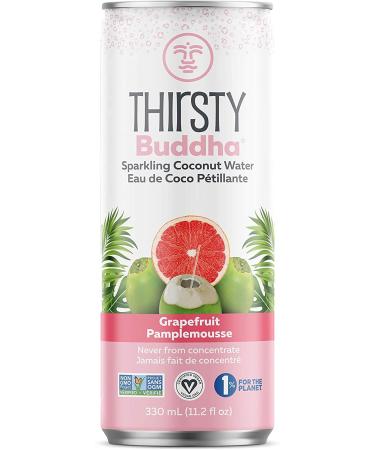 Thirsty Buddha Sparkling Coconut Water Grapefruit 12/330ml