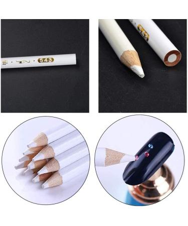 World Of Sparkles 5 Pcs Rhinestones Picker Wax Pen Diamond Dotting Tool for Nails Art - White - Buy Online on GoSupps.com