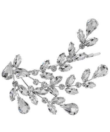 DOITOOL Rhinestone Hair Clip Girls Hair Clips Hair Clips for Girls Diamonds Hair Clip Wedding Hair Pins Diamond Hair Clips Crystal Bobby Zinc Alloy Bride Horse Eye Hair up