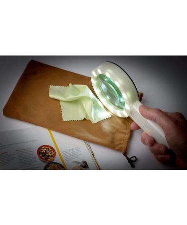 Professional ES Vision aids Handheld 4.2 inch 20x with 12 LED Lights - Large Transparent Optical Lens Illumination for Reading and Sewing s - Lighted Magnifying gla Full of Stars - Buy Online on GoSupps.com