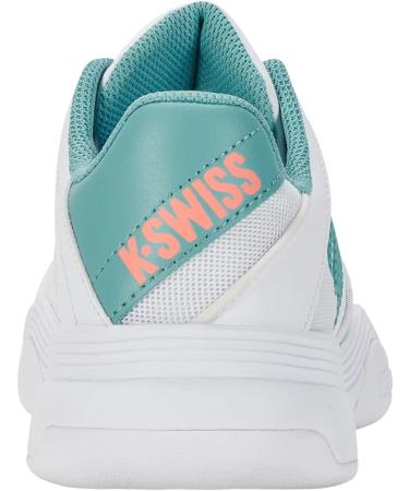K-Swiss Girls COURT EXPRESS CARPET Tennis Shoes - 33 EU White Nile Blue Desert Flower | Performance Footwear for International Shipping - Buy Online on GoSupps.com