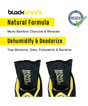 Black Knight Freshener Inserts - 2 Pack Shoe Deodorizer Long Lasting Fresh Scent Absorbs Moisture Natural Formula Odor Eliminator Ideal for your Gym Bag Shoes Sneakers & Sports Gear. - Buy Online on GoSupps.com