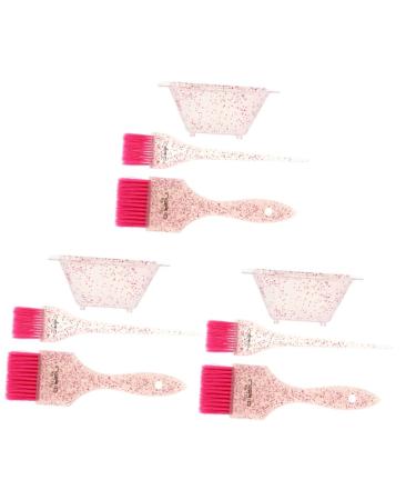 Beaupretty 3 sentences hair coloring agent Accessories hair dyel applicator suits for men facial tools stirring bowls for hair color dye for coloring bart-kit hairdresser comb mix man 19x5.8x2cmx3pcs rosax3stk