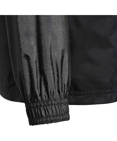 adidas Unisex-Child Core 18 Rain Jacket - Black/White - Medium - Buy Online on GoSupps.com